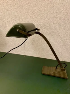 New Pamono Bauhaus Bankers Lamp, 1930