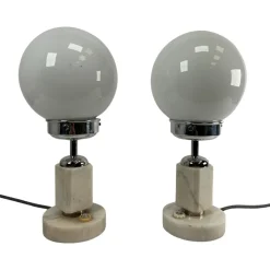 Clearance Pamono Bauhaus Bedside Table Lamps, 1930s, Set of 2