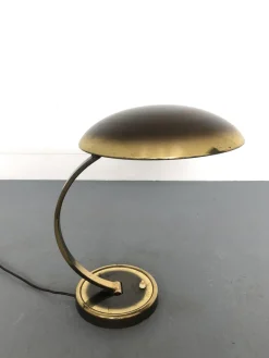 Pamono Bauhaus Brass Model 6751 Desk Lamp by Christian Dell for Kaiser Leuchten, 1950s