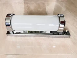 New Pamono Bauhaus Chrome Milk Glass Wall Lamp, 1930s