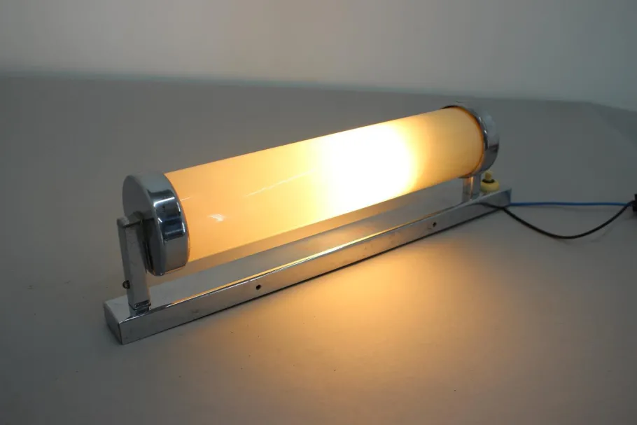 New Pamono Bauhaus Chrome Wall Lamp or Sconce, 1930s