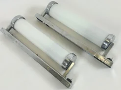 Discount Pamono Bauhaus Chrome-Plated Tubular Wall Lamps, 1930s, Set of 2
