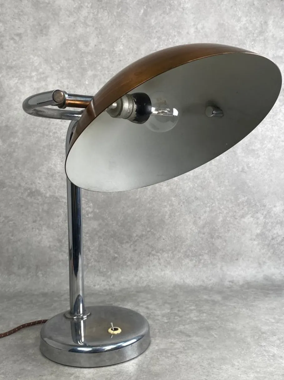 New Pamono Bauhaus Desk Lamp, 1930s