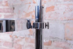 Pamono Bauhaus Floor Lamp in Chrome and Opaline Milk Glass, Czech, 1930s