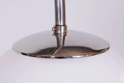 Clearance Pamono Bauhaus Floor Lamp in Walnut and Chrome, 1930s