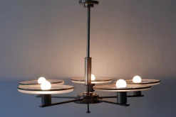 Clearance Pamono Bauhaus German Chandelier, 1930s