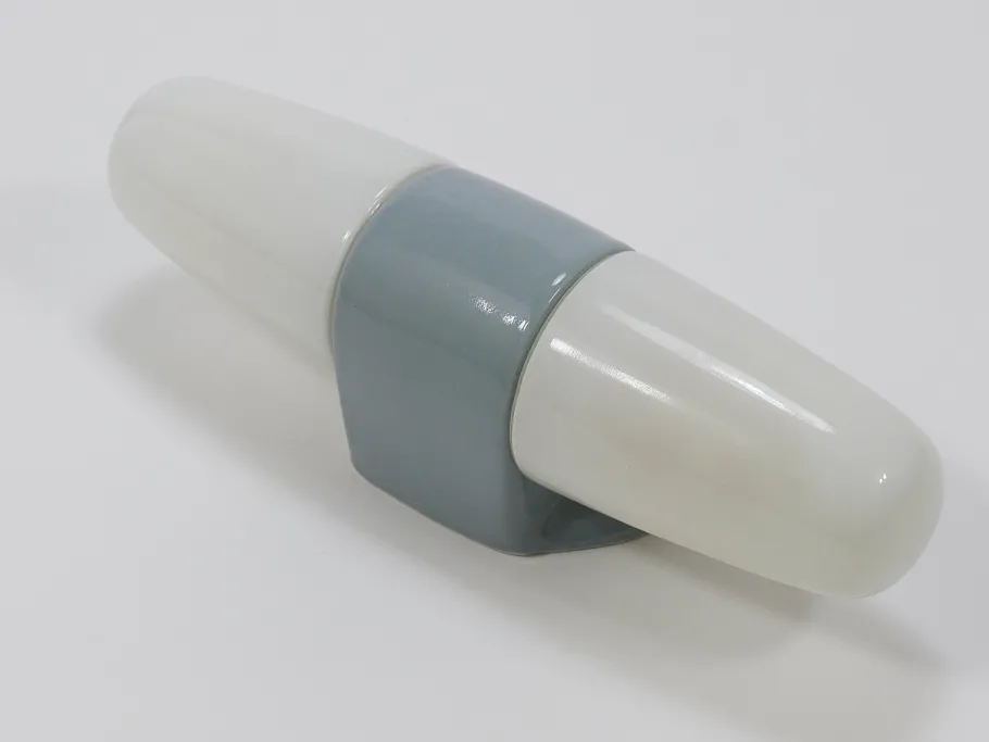 Online Pamono Bauhaus Gray Sconce Double Wall Light by Wilhelm Wagenfeld attributed to Linder, Germany, 1950s