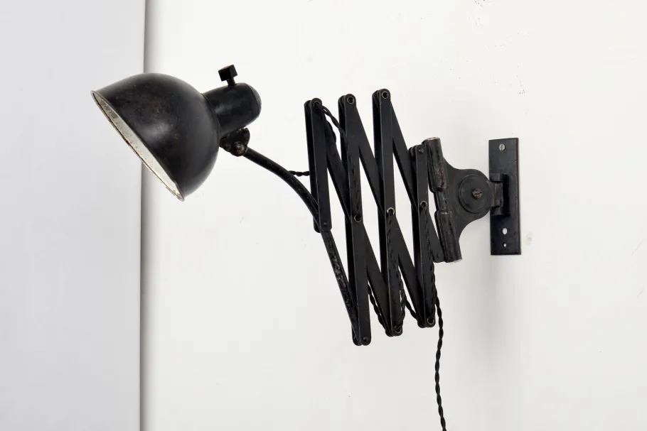 Online Pamono Bauhaus Model #6614 Scissor Wall Lamp from Kaiser Idell / Kaiser Leuchten, 1930s