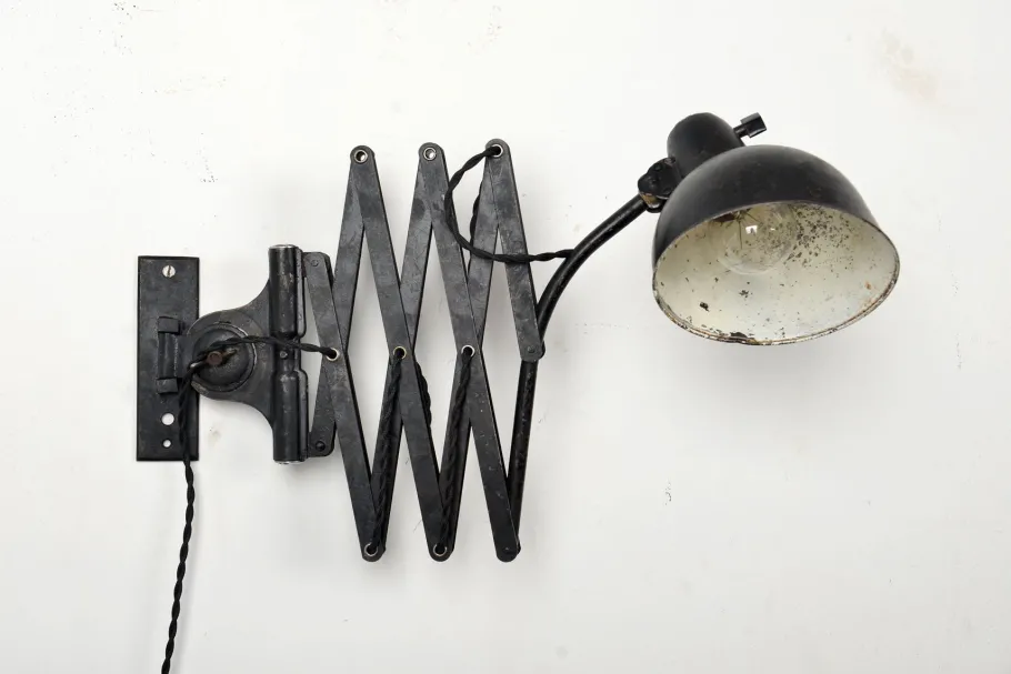 Online Pamono Bauhaus Model #6614 Scissor Wall Lamp from Kaiser Idell / Kaiser Leuchten, 1930s
