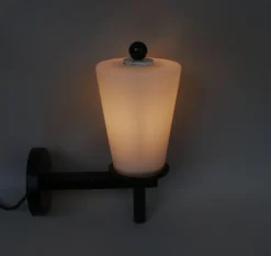 Discount Pamono Bauhaus Outdoor Lamp in Black & White, 1930s