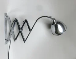 Discount Pamono Bauhaus Scissor lamp in Chrome-Plated Brass, 1930s