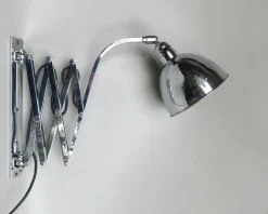 Discount Pamono Bauhaus Scissor lamp in Chrome-Plated Brass, 1930s