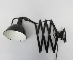 New Pamono Bauhaus Scissor Lamps by Wilhelm Bäder, Set of 2