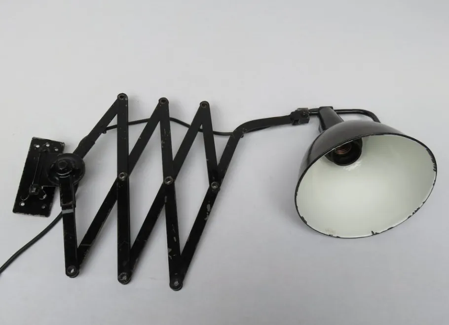 New Pamono Bauhaus Scissor Lamps by Wilhelm Bäder, Set of 2