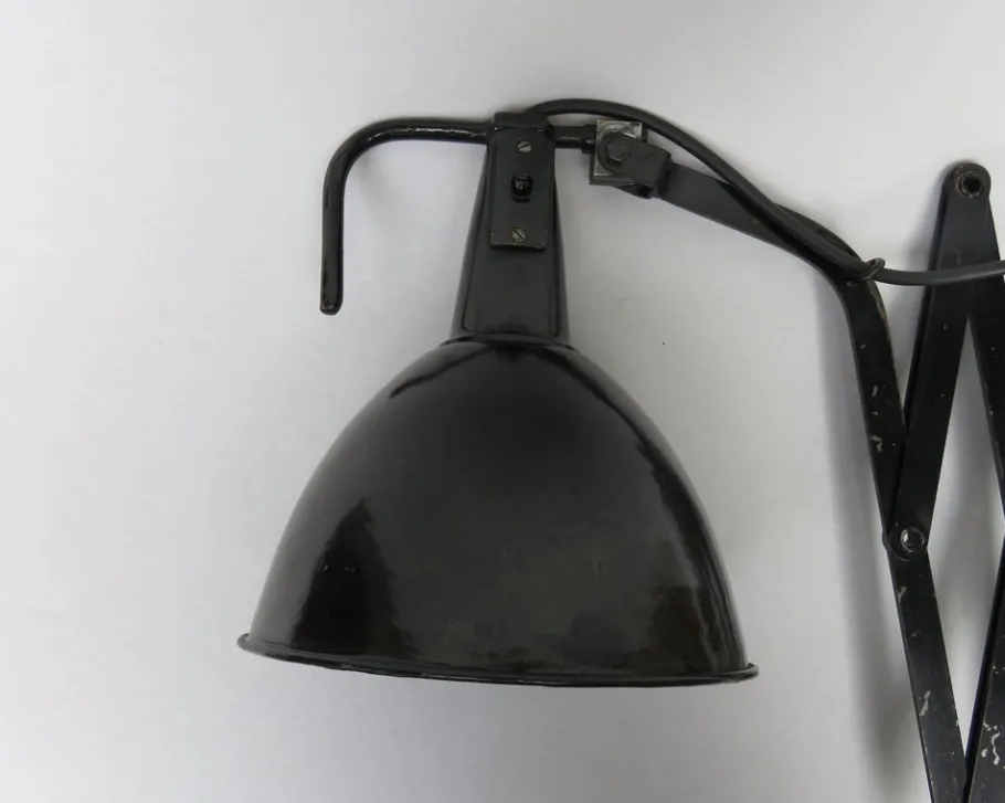 New Pamono Bauhaus Scissor Lamps by Wilhelm Bäder, Set of 2