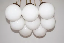 New Pamono Bauhaus Style Ceiling Lamp, 1980s