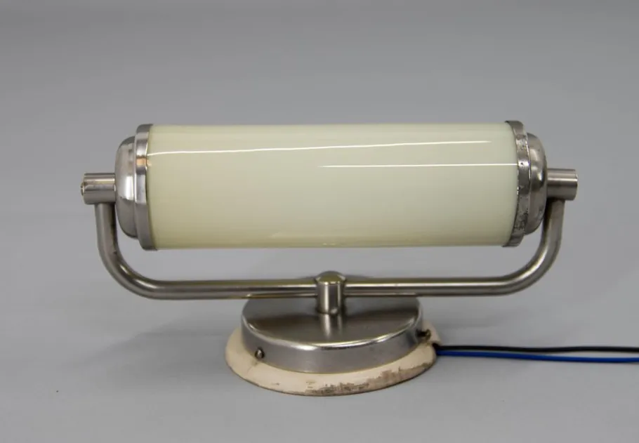 Online Pamono Bauhaus Style Nickel-Plated Wall Lamp, 1930s