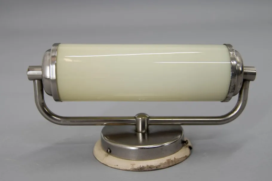 Online Pamono Bauhaus Style Nickel-Plated Wall Lamp, 1930s