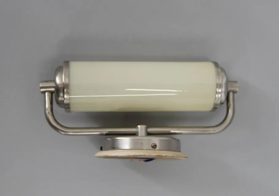 Online Pamono Bauhaus Style Nickel-Plated Wall Lamp, 1930s