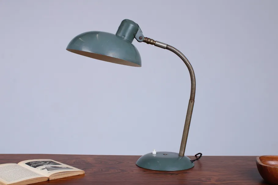 New Pamono Bauhaus Table Lamp with Adjustable Goose Neck from Sis, 1930s