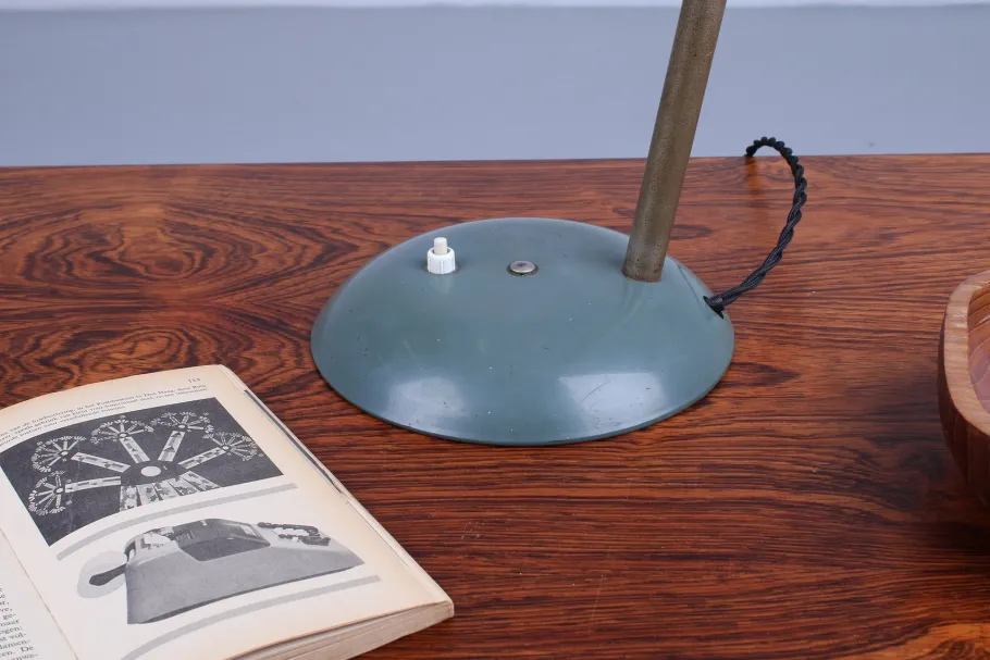 New Pamono Bauhaus Table Lamp with Adjustable Goose Neck from Sis, 1930s