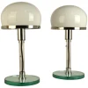 Discount Pamono Bauhaus Table Lamps by Wilhelm Wagenfeld, 1980s, Set of 2