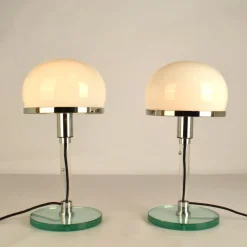 Discount Pamono Bauhaus Table Lamps by Wilhelm Wagenfeld, 1980s, Set of 2
