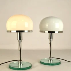 Discount Pamono Bauhaus Table Lamps by Wilhelm Wagenfeld, 1980s, Set of 2