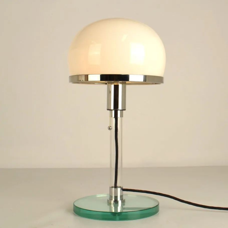 Discount Pamono Bauhaus Table Lamps by Wilhelm Wagenfeld, 1980s, Set of 2