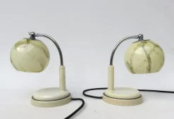 Discount Pamono Bauhaus Table Lights by Marianne Brandt for Ruppel Werke, 1920s, Set of 2