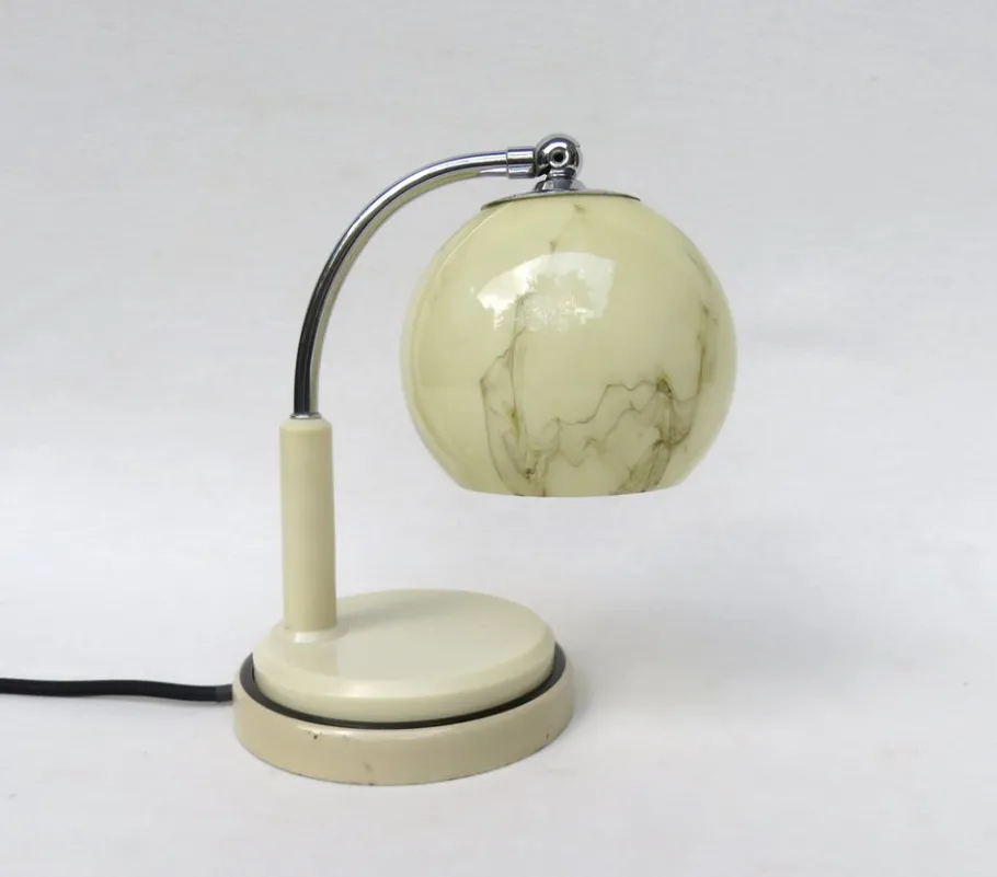 Discount Pamono Bauhaus Table Lights by Marianne Brandt for Ruppel Werke, 1920s, Set of 2