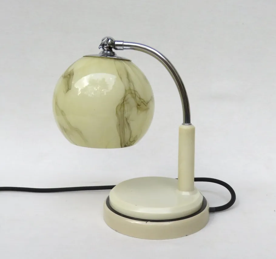 Discount Pamono Bauhaus Table Lights by Marianne Brandt for Ruppel Werke, 1920s, Set of 2