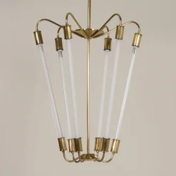 Online Pamono Bauhaus Tl KH 620 Pendant Light in Brass from Technische Unie, 1950s