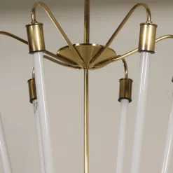 Online Pamono Bauhaus Tl KH 620 Pendant Light in Brass from Technische Unie, 1950s
