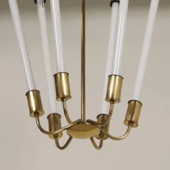 Online Pamono Bauhaus Tl KH 620 Pendant Light in Brass from Technische Unie, 1950s