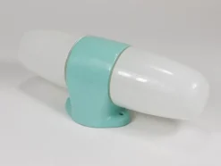 Hot Pamono Bauhaus Turquoise Sconce Double Wall Light by Linder attributed to Wilhelm Wagenfeld, Germany, 1950s