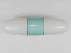 Hot Pamono Bauhaus Turquoise Sconce Double Wall Light by Linder attributed to Wilhelm Wagenfeld, Germany, 1950s