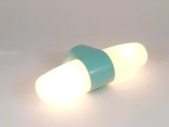 Hot Pamono Bauhaus Turquoise Sconce Double Wall Light by Linder attributed to Wilhelm Wagenfeld, Germany, 1950s