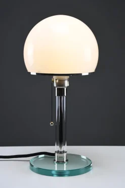 Clearance Pamono Bauhaus WG24 Table Lamp by Prof. Wilhelm Wagenfeld, 1980