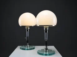 Clearance Pamono Bauhaus WG24 Table Lamp by Prof. Wilhelm Wagenfeld, 1980