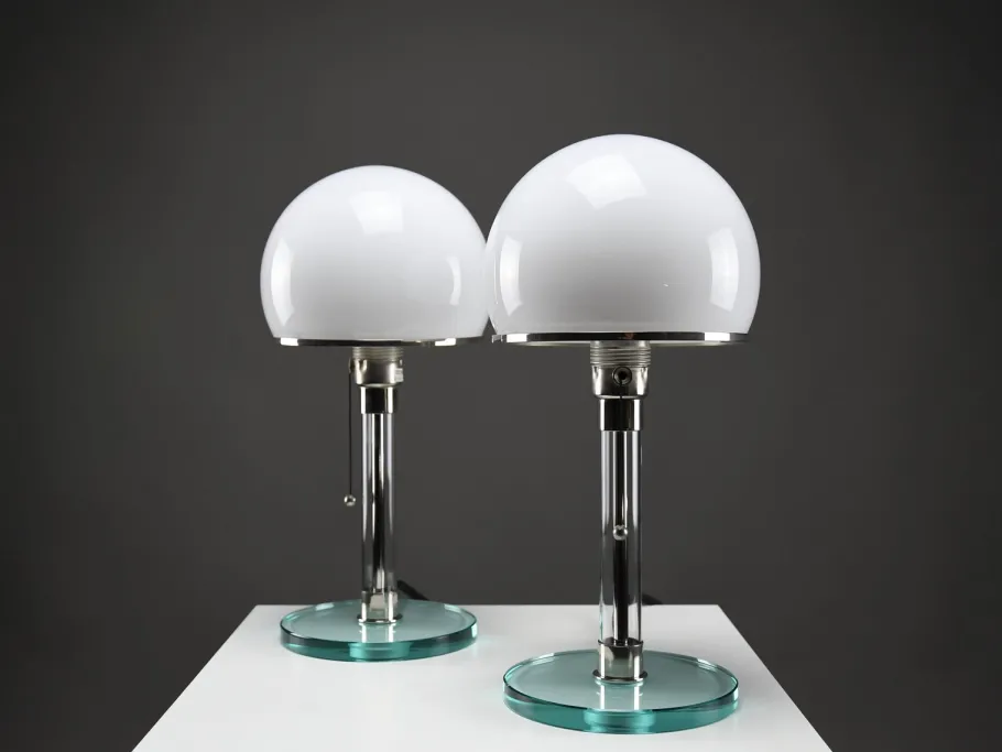 Clearance Pamono Bauhaus WG24 Table Lamp by Prof. Wilhelm Wagenfeld, 1980
