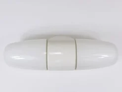 Sale Pamono Bauhaus White Sconce Double Wall Light attributed to Linder for Wilhelm Wagenfeld, Germany, 1950s