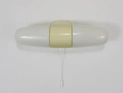 Discount Pamono Bauhaus Yellow Sconce Double Wall Light by Linder attributed to Wilhelm Wagenfeld, Germany, 1950s