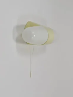 Discount Pamono Bauhaus Yellow Sconce Double Wall Light by Linder attributed to Wilhelm Wagenfeld, Germany, 1950s