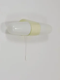 Discount Pamono Bauhaus Yellow Sconce Double Wall Light by Linder attributed to Wilhelm Wagenfeld, Germany, 1950s