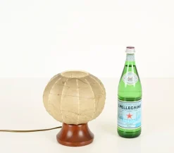 Online Pamono Beige Dentate Cocoon Table Lamps by Castiglioni, 1960s, Set of 2