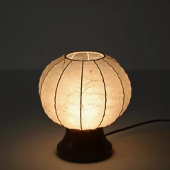 Online Pamono Beige Dentate Cocoon Table Lamps by Castiglioni, 1960s, Set of 2