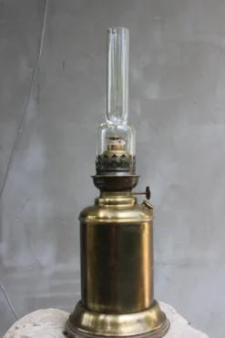 Hot Pamono Belgian Brass Gas Lamp
