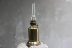 Hot Pamono Belgian Brass Gas Lamp