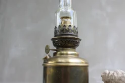 Hot Pamono Belgian Brass Gas Lamp